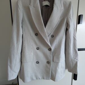 Babaton Gray Blazer Structured Tailored Design